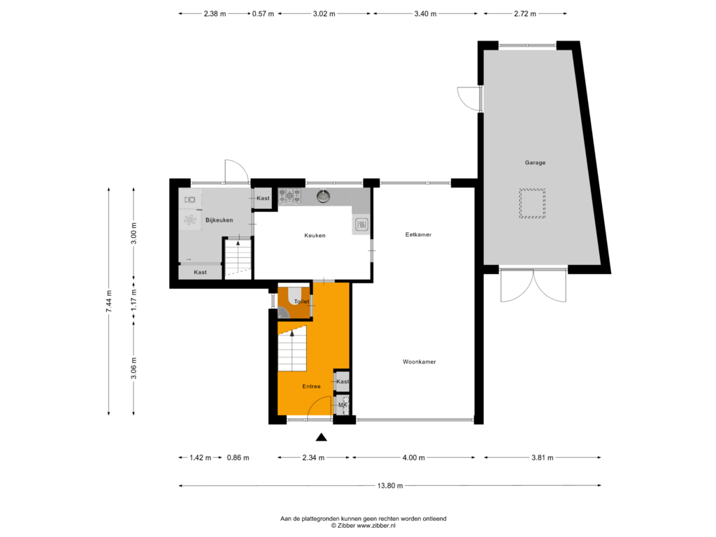 View floorplan of Begane grond of Schimmelpenninckstraat 6