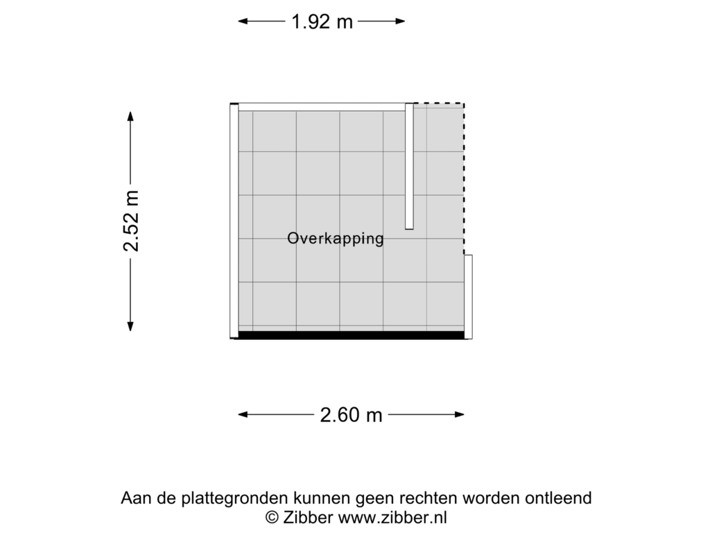 View floorplan of Overkapping of Schimmelpenninckstraat 6