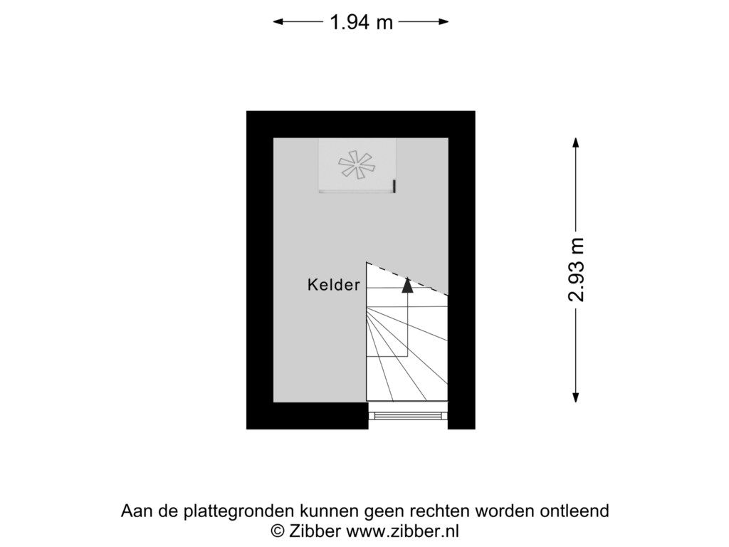 View floorplan of Kelder of Schimmelpenninckstraat 6