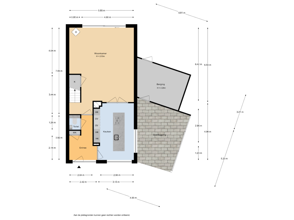 Bekijk plattegrond van Begane Grond van Kortegolf 3