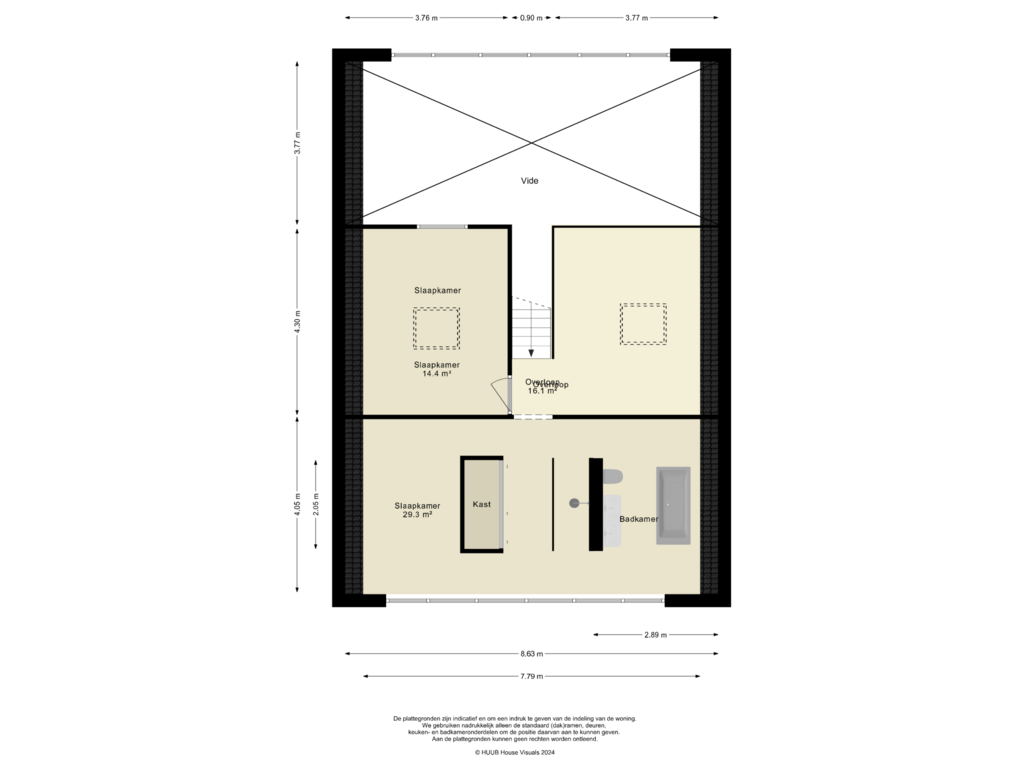 Bekijk plattegrond van 1e Verdieping van Damoclesstraat 27