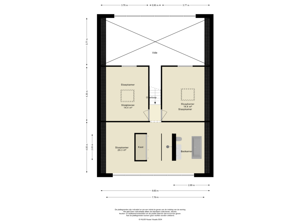 Bekijk plattegrond van 1e Verdieping (Optie) van Damoclesstraat 27