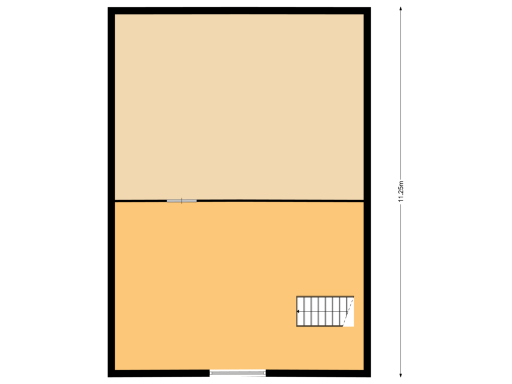 View floorplan of 2eVerdieping of Nordhornsestraat 14-B