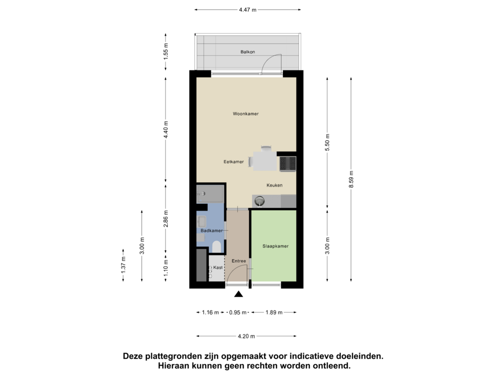 Bekijk plattegrond van Appartement van Lisztgaarde 234