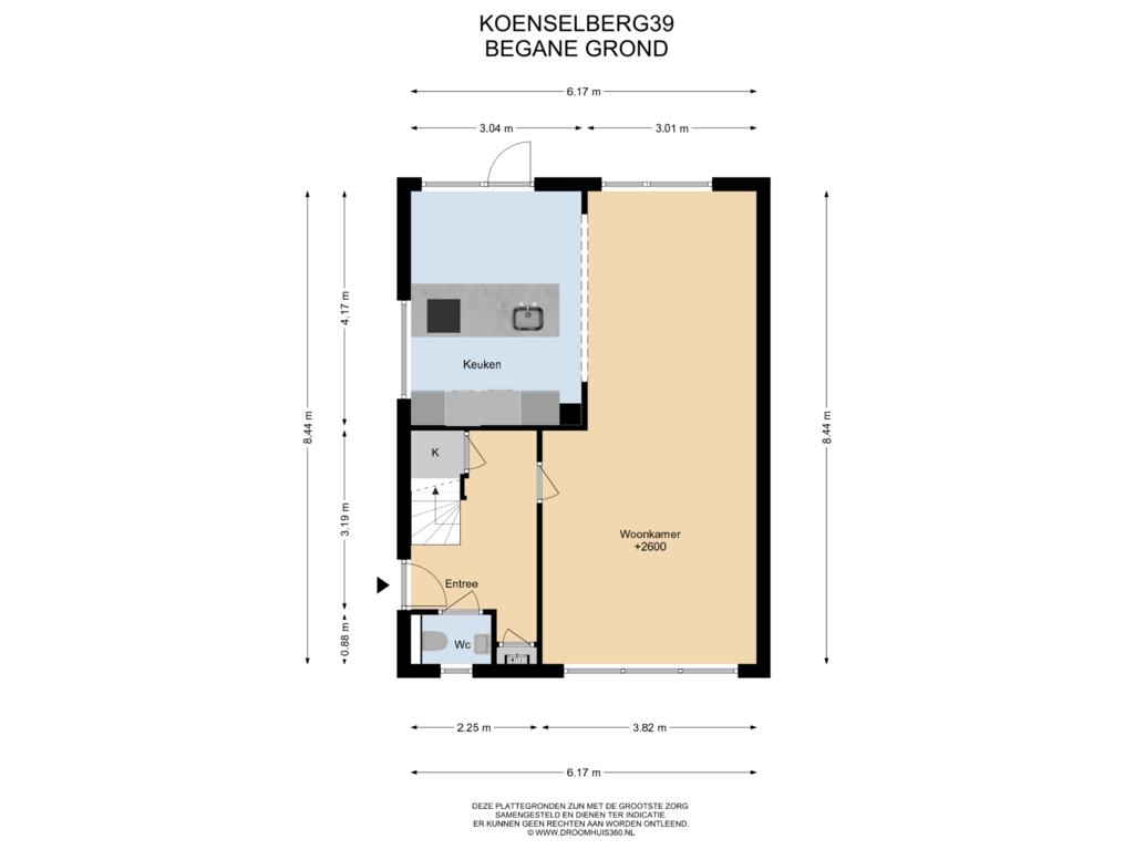 View floorplan of Begane grond of Koenselberg 39