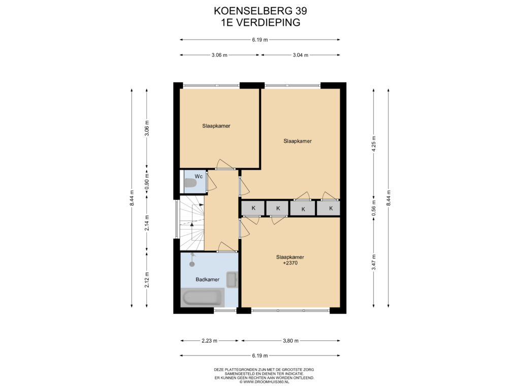 View floorplan of 1E Verdieping of Koenselberg 39