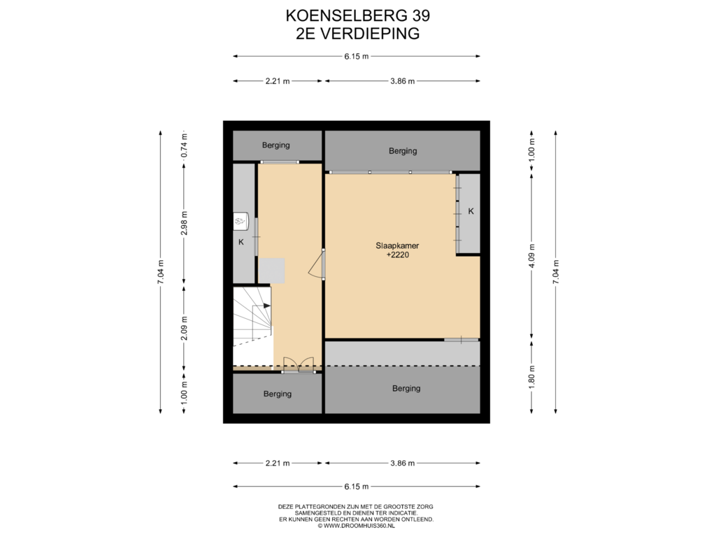 View floorplan of 2E Verdieping of Koenselberg 39