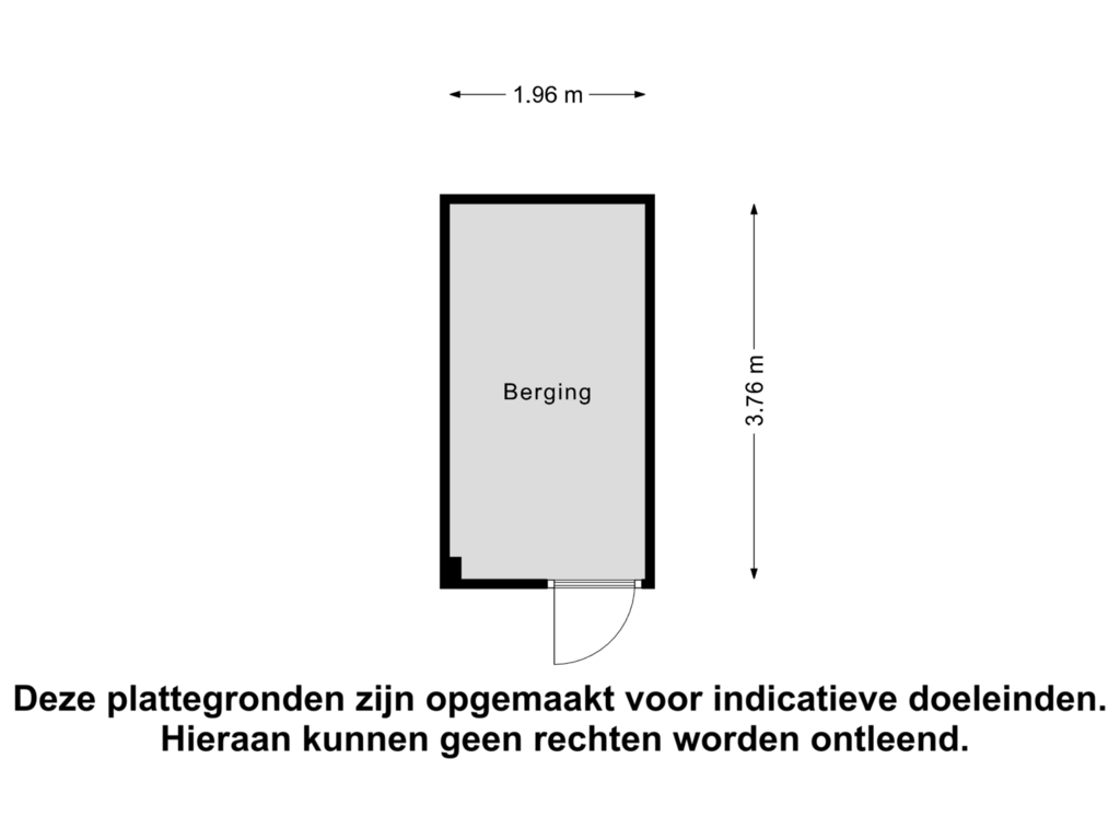 Bekijk plattegrond van Berging van Voorstraat 266-B