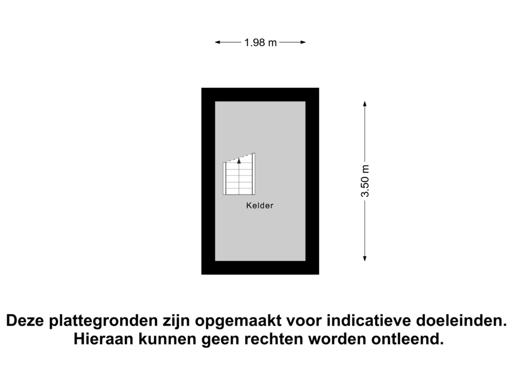 Bekijk plattegrond van Kelder van Donizettilaan 22