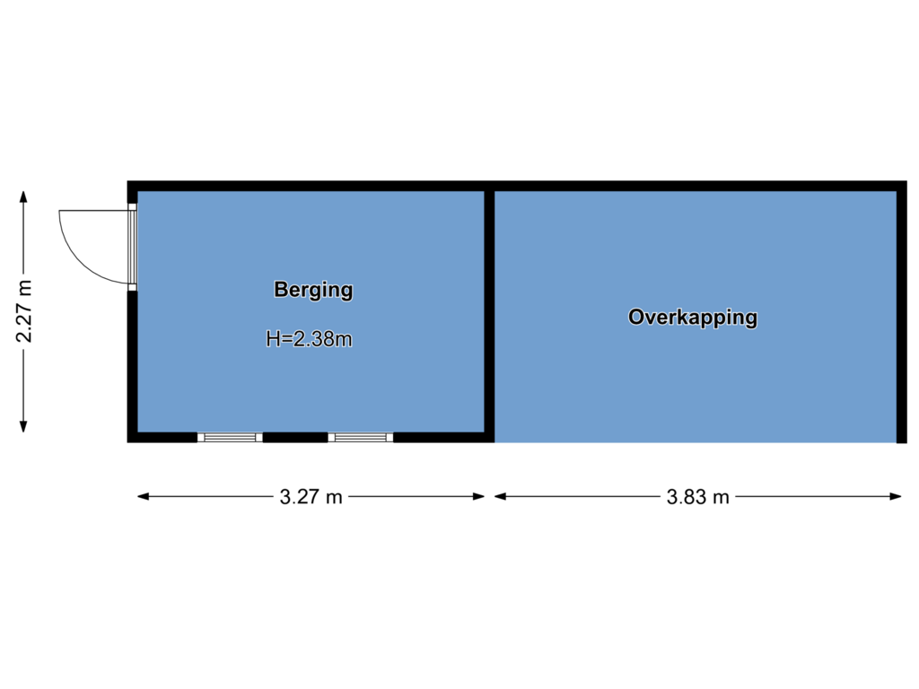 Bekijk plattegrond van Berging van Rigelstraat 36