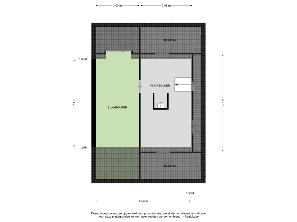 View floorplan of 2e VERDIEPING of Burg Toornstralaan 6