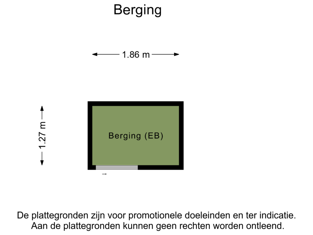 View floorplan of Berging of Bastion 7