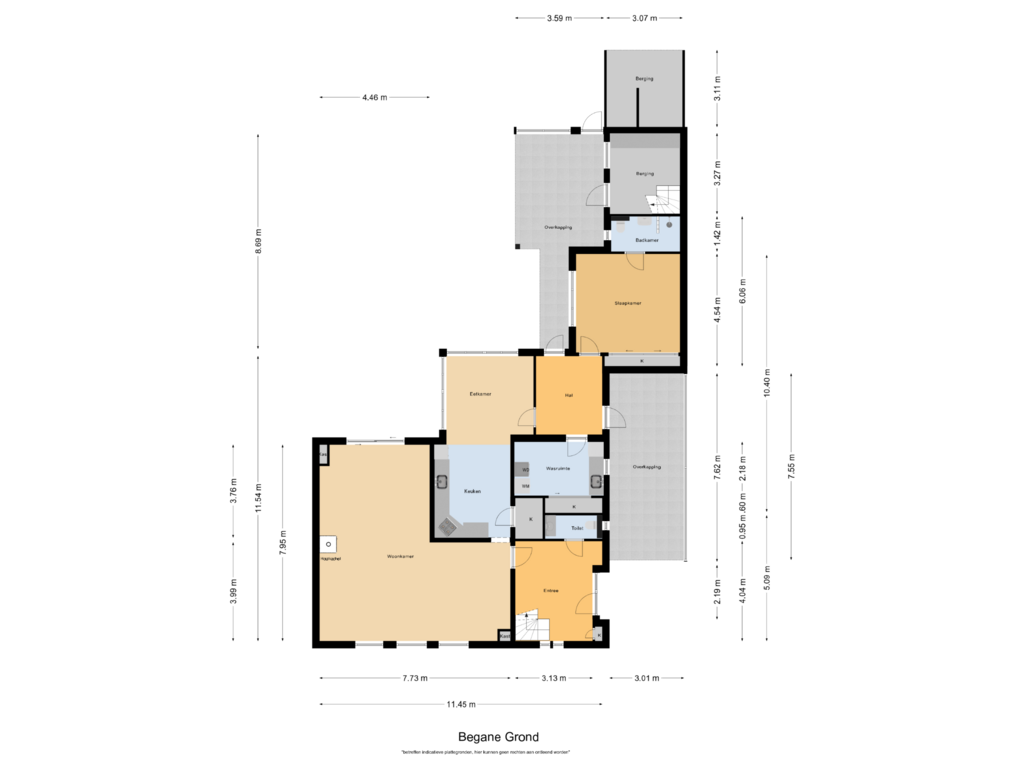 Bekijk plattegrond van Begane Grond van Boekweitstraat 13