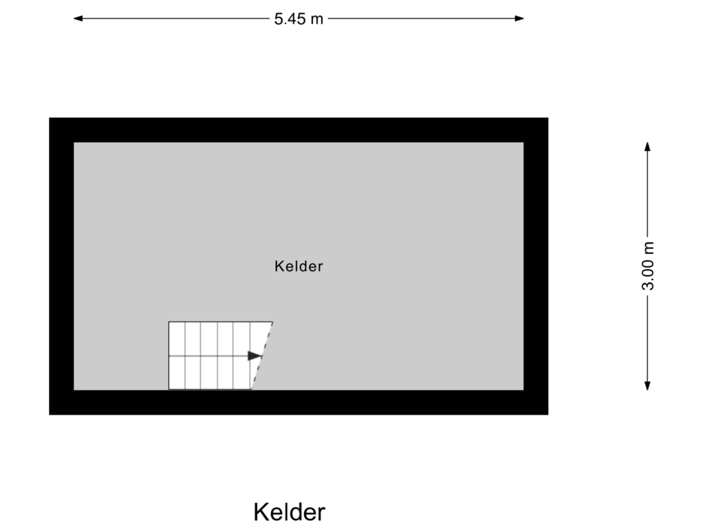 Bekijk plattegrond van Kelder van Hoge Akkerweg 9