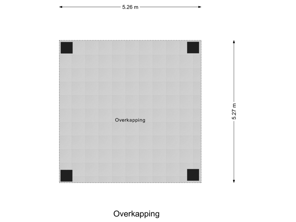 Bekijk plattegrond van Overkapping van Hoge Akkerweg 9