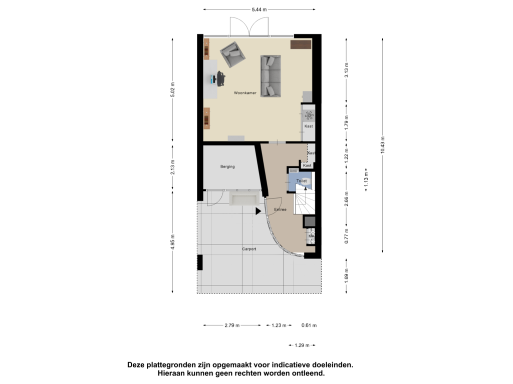 Bekijk plattegrond van Begane grond van Jan Schoutenstraat 31