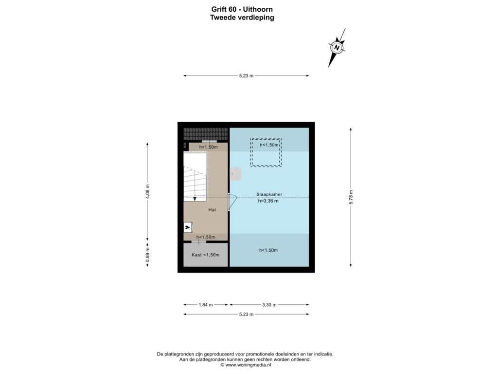 Bekijk plattegrond van 2e_verd van Grift 60