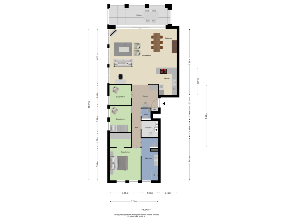 Bekijk plattegrond van Appartement van Hengelosestraat 98-D