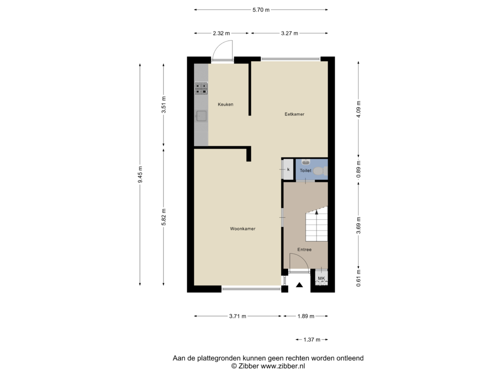 Bekijk plattegrond van Begane Grond van Heemskinderenstraat 20