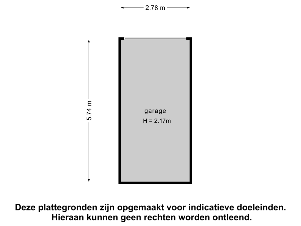 View floorplan of garage of Stoeplaan 11-F11