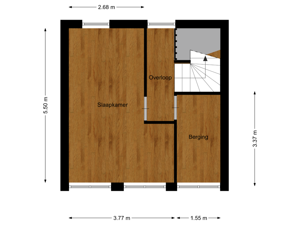 Bekijk plattegrond van Floor 2 van Marconistraat 61