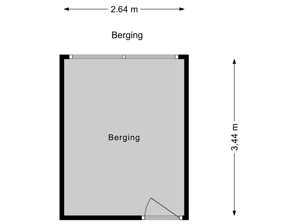 Bekijk plattegrond van Berging van Eekhoornrade 40