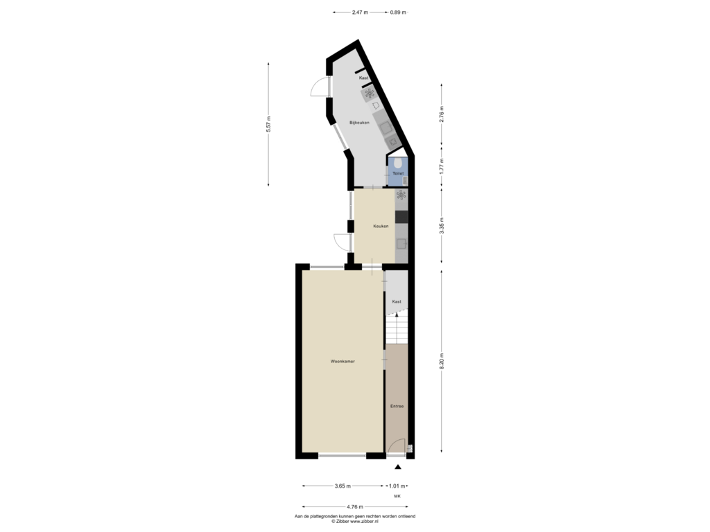 Bekijk plattegrond van Begane Grond van Dr. Schaepmanstraat 8