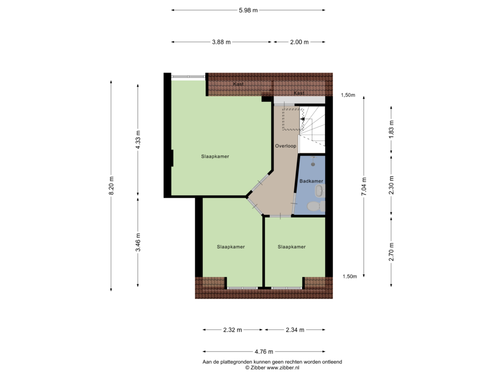 Bekijk plattegrond van Eerste Verdieping van Dr. Schaepmanstraat 8