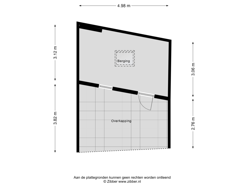 Bekijk plattegrond van Berging van Dr. Schaepmanstraat 8