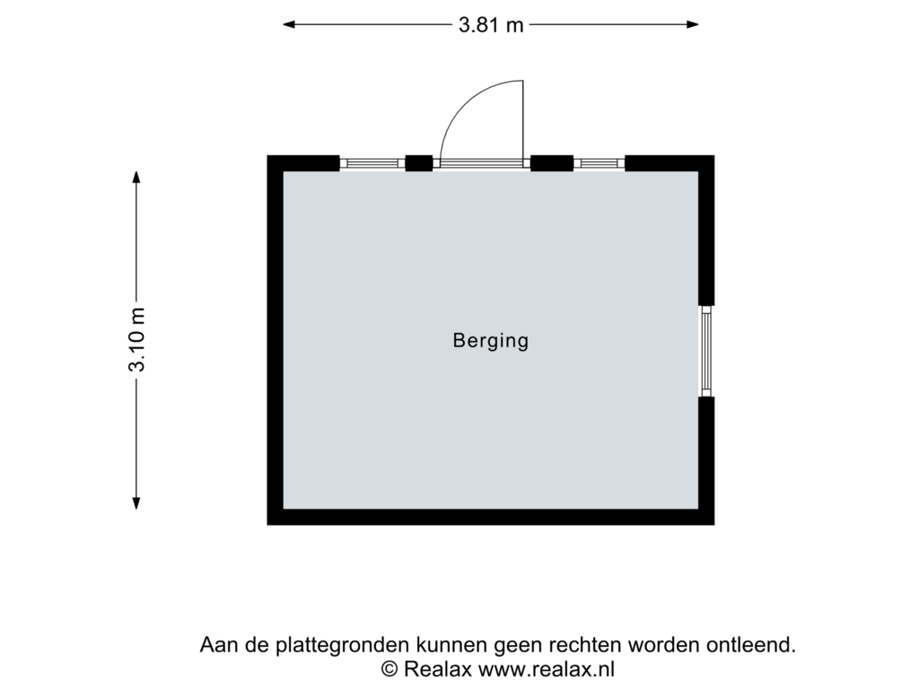 Bekijk plattegrond van Berging van Lage Bergweg 31-D5