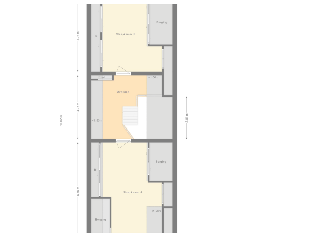 Bekijk plattegrond van Verdieping van Westerhuizingerweg 47