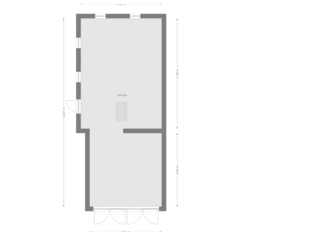 Bekijk plattegrond van Garage van Westerhuizingerweg 47