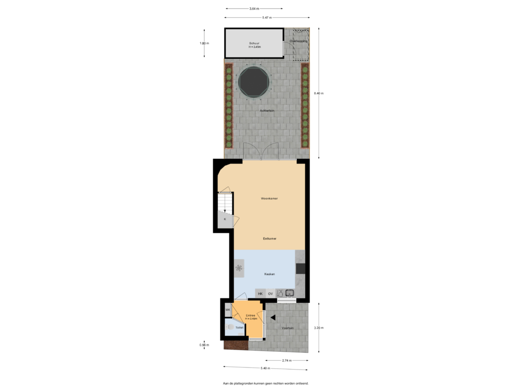 Bekijk plattegrond van Situatie van Emmalaan 64-A