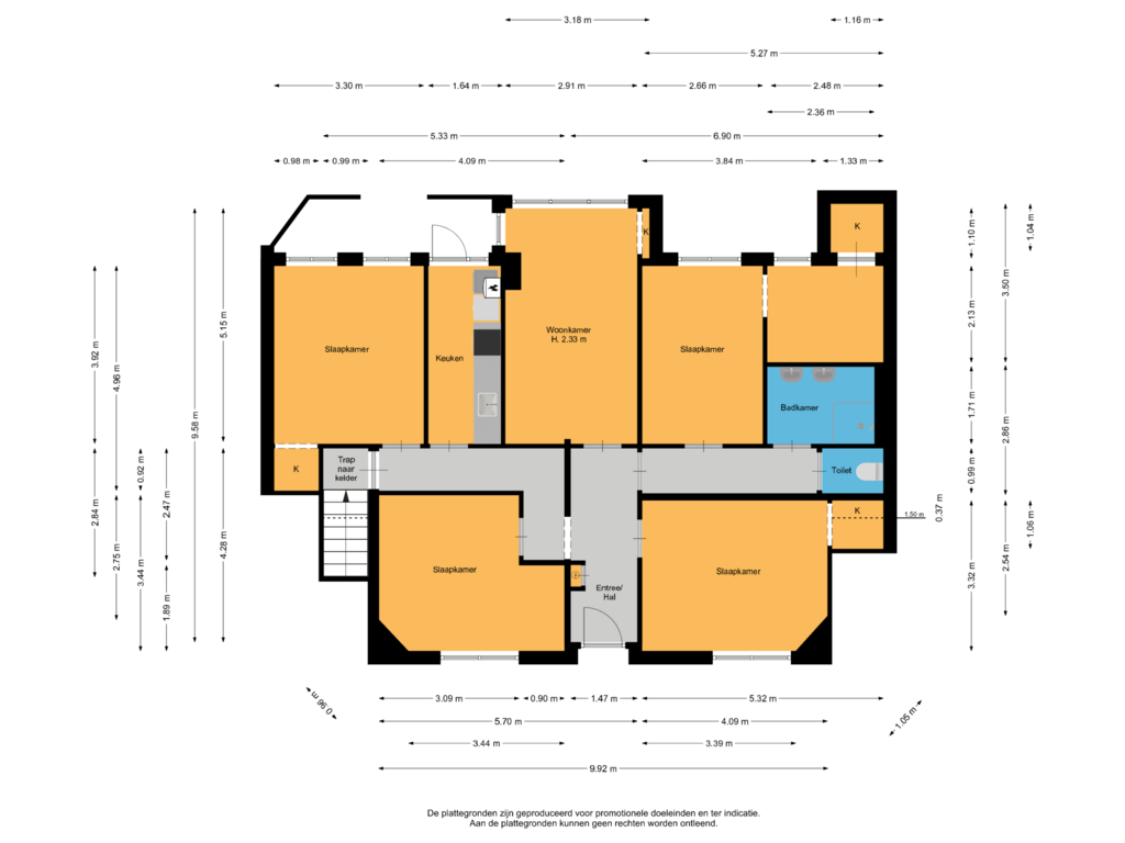 Bekijk plattegrond van Begane grond van Lauwerecht 42