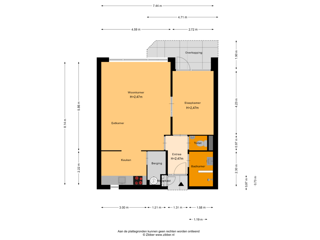 Bekijk plattegrond van Appartement van Zaaier 4