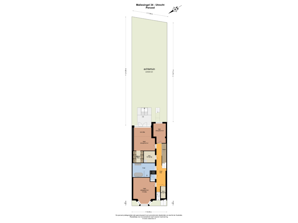 Bekijk plattegrond van PERCEEL van Maliesingel 34