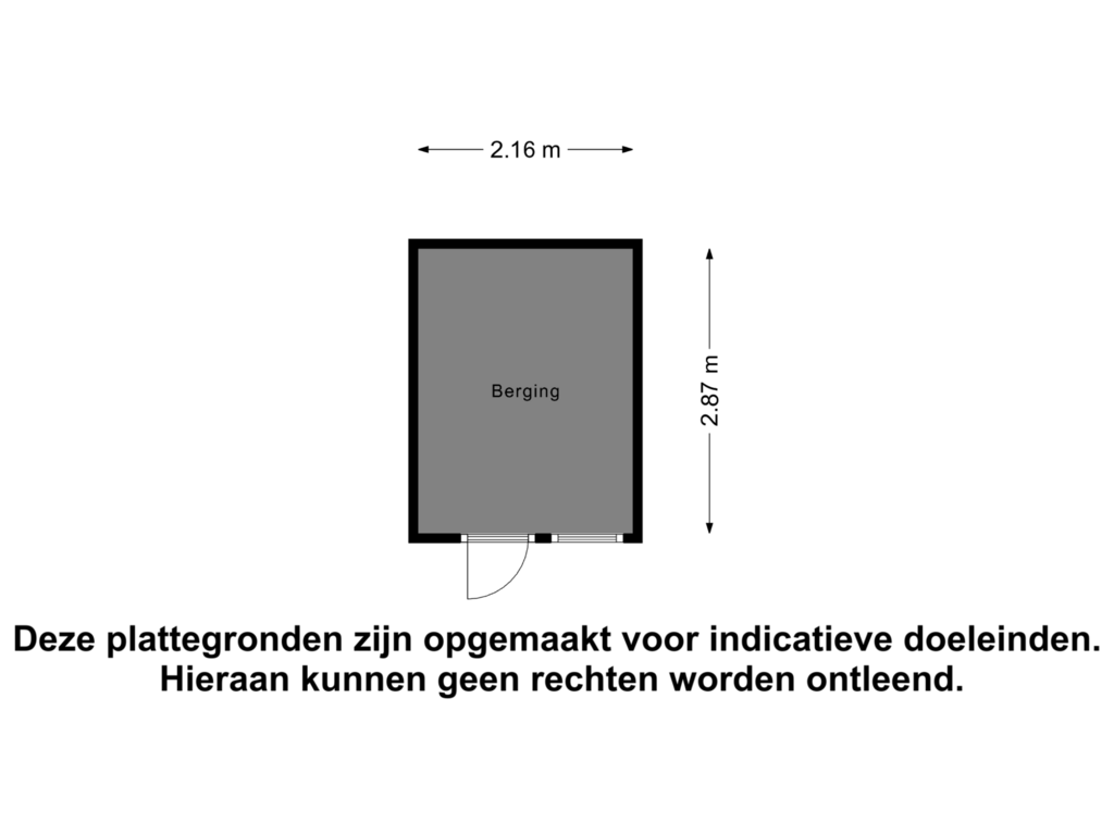 Bekijk plattegrond van Berging van Papestraat 2