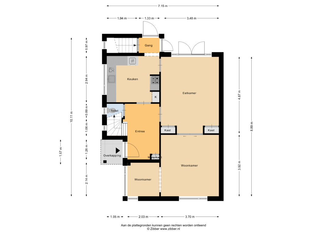 Bekijk plattegrond van Begane grond van Oude Vlijmenseweg 20