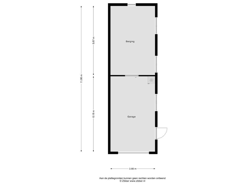 Bekijk plattegrond van Berging van Oude Vlijmenseweg 20