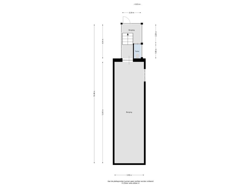 Bekijk plattegrond van Souterrain van Oude Vlijmenseweg 20