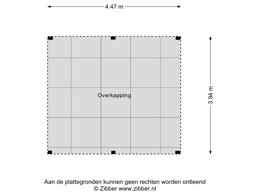 Bekijk plattegrond van Overkapping van Oude Vlijmenseweg 20