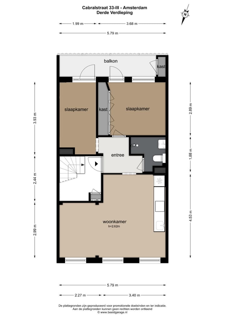 Foto 32 van Cabralstraat 33-3