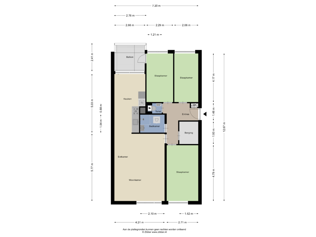 Bekijk plattegrond van Appartement van Ommerenhof 56