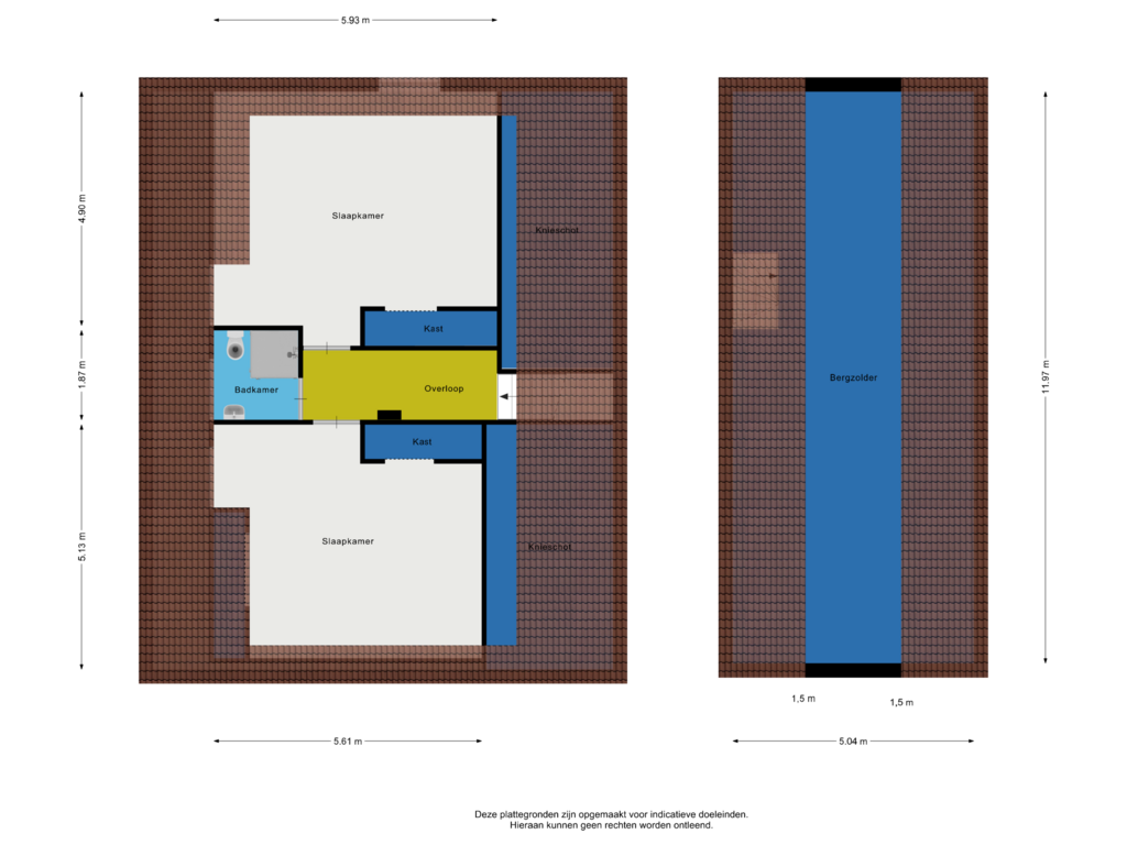 Bekijk plattegrond van 1e verdieping van Rijksstraatweg 46