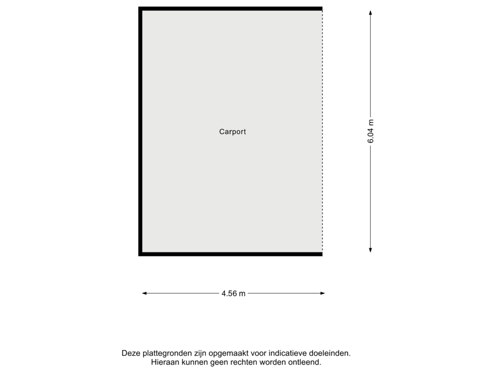 Bekijk plattegrond van Carport van Rijksstraatweg 46