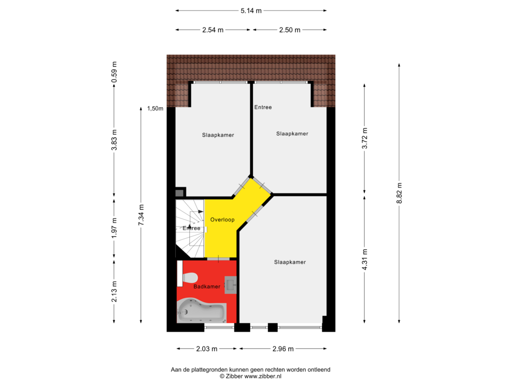 Bekijk plattegrond van Eerste Verdieping van Hoogsdenhof 19