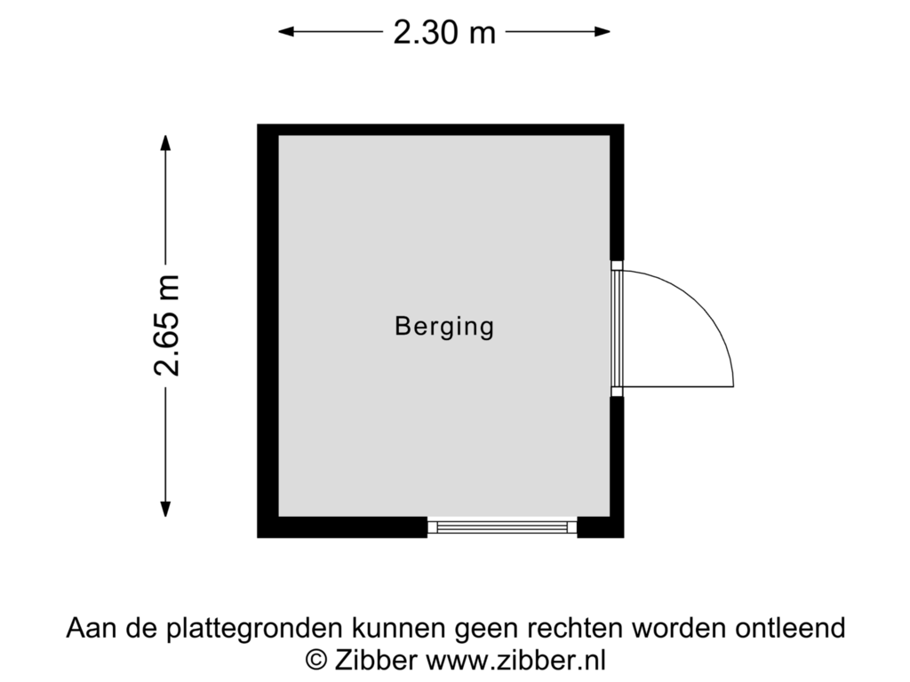 Bekijk plattegrond van Berging van Hoogsdenhof 19