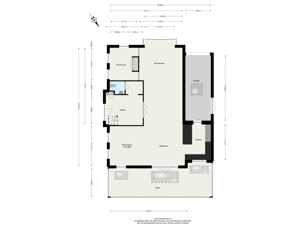 Bekijk plattegrond van Begane Grond van Reinier Rondhorstdijk 44