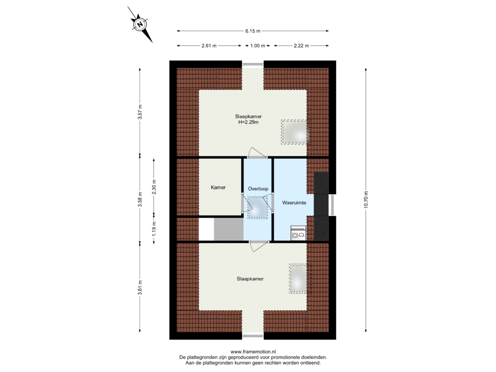 Bekijk plattegrond van Verdieping 2 van Reinier Rondhorstdijk 44