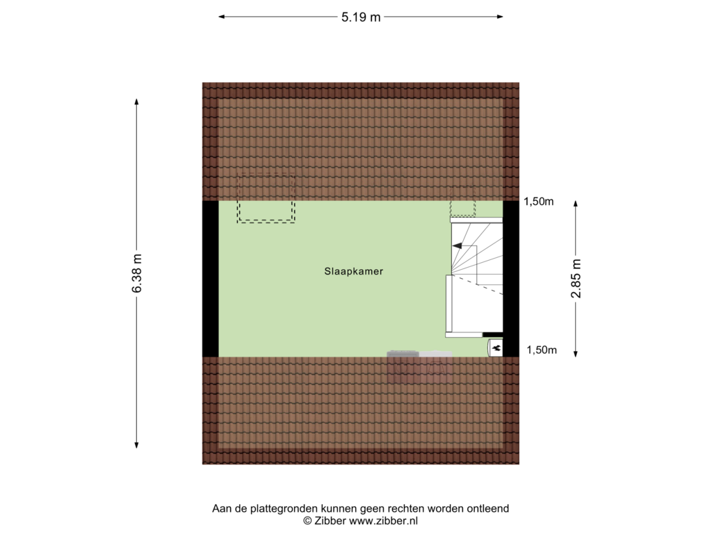 View floorplan of Tweede Verdieping of Spechtenkamp 157